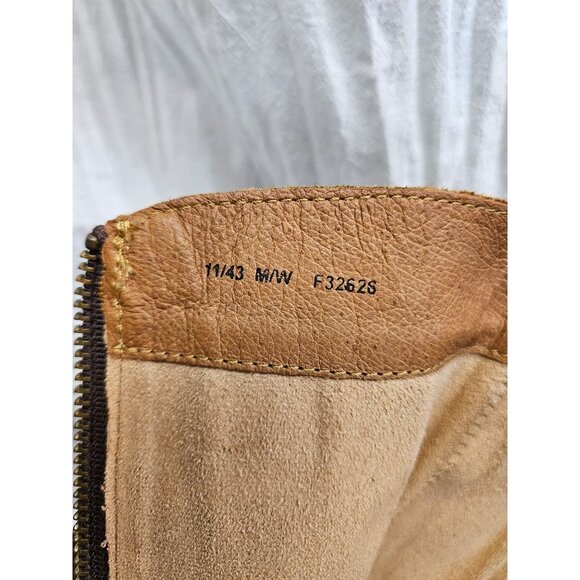 Born Torrey Brown Distressed Leather Knee-High Boots Buttons Women’s Size 11 - Picture 7 of 11